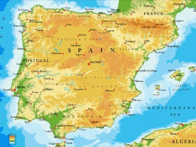 map of spain